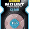 Scotch-Mount Mounting Tape Clear 2.5cm*1.5M Brand 3M