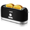Von VSTP04MVK 4 Slice Toaster - Black