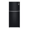 LG GN-C422SGCU Refrigerator, Top Mount Freezer, 393L – Black