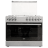 VON Cooker 5 Gas, wide oven - VAC9FO50WX Semi inox