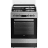BEKO Cooker 3 Gas + 1 Electric - FSM63330DXDSL Semi inox