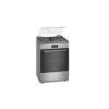 BOSCH Cooker 4 Gas + Electric oven - HXQ38AE50M Semi inox