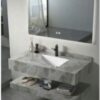 Marble Hanging Single Sink Cabinet and Lower hanging Plate